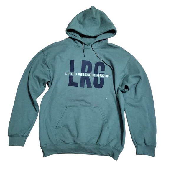 Lrg Other - LRG Lifted Research Group Army Green Hoodie Hoody Sweatshirt Medium 50/50 Pocket